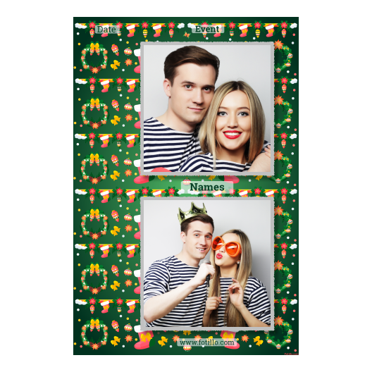 Boże Narodzenie + kwiaty i bombki + 329 z tekstem Boże Narodzenie + kwiaty i bombki + 329 z tekstem