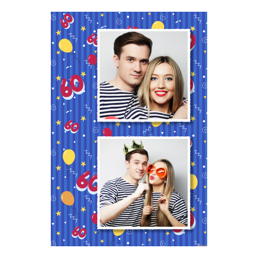 Sześćdziesiątka + balony + 329 biały Sześćdziesiątka + balony + 329 biały