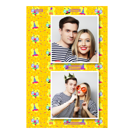 Prima Aprilis + okulary + 329 biały z tekstem Prima Aprilis + okulary + 329 biały z tekstem