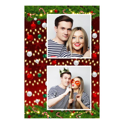 Ozdoby świąteczne + kwiaty i bombki + 329 biały Ozdoby świąteczne + kwiaty i bombki + 329 biały