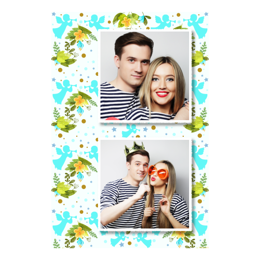 Pierwsza Komunia Święta + Kwiaty, anioły + 329 biały Pierwsza Komunia Święta + Kwiaty, anioły + 329 biały