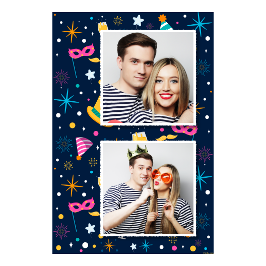 Przyjęcie sylwestrowe + Fajerwerki, gwiazdy + 329 biały Przyjęcie sylwestrowe + Fajerwerki, gwiazdy + 329 biały