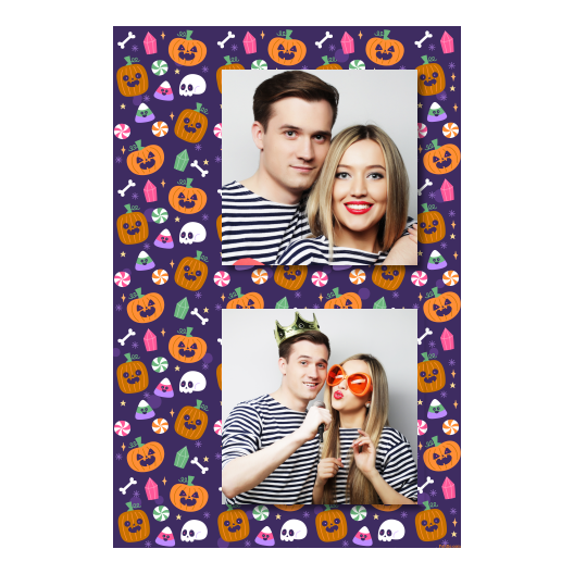 Halloweenowa dynia + kolaż + 329 brak ramki