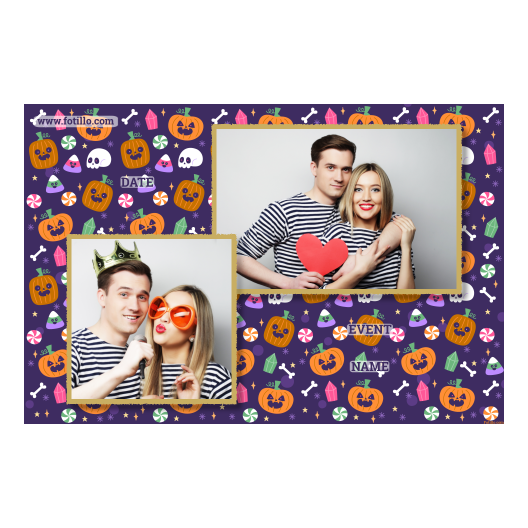 Halloweenowa dynia + kolaż + 401 złoty z tekstem Halloweenowa dynia + kolaż + 401 złoty z tekstem