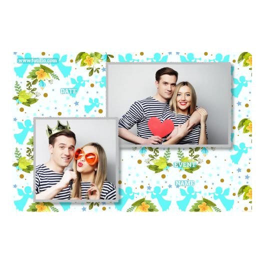 Pierwsza Komunia Święta + Kwiaty, anioły + 401  z tekstem