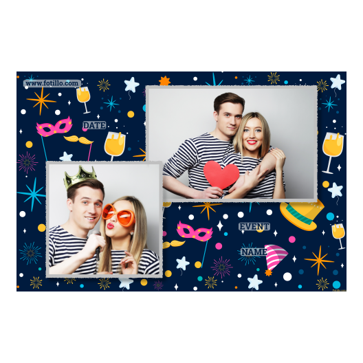 Przyjęcie sylwestrowe + Fajerwerki, gwiazdy + 401 z tekstem Przyjęcie sylwestrowe + Fajerwerki, gwiazdy + 401 z tekstem