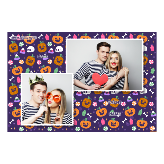 Halloweenowa dynia + kolaż + 401 biały z tekstem Halloweenowa dynia + kolaż + 401 biały z tekstem