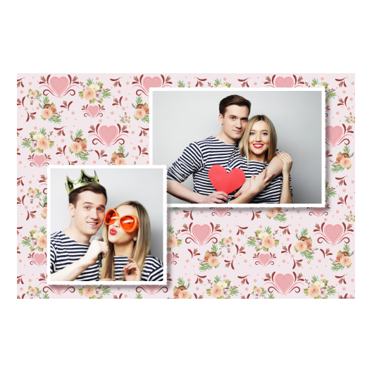 Wesele + kwiaty i serca + 401 biały Wesele + kwiaty i serca + 401 biały