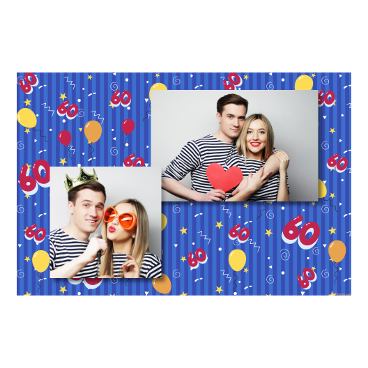 Sześćdziesiątka + balony + 401 brak ramki Sześćdziesiątka + balony + 401 brak ramki