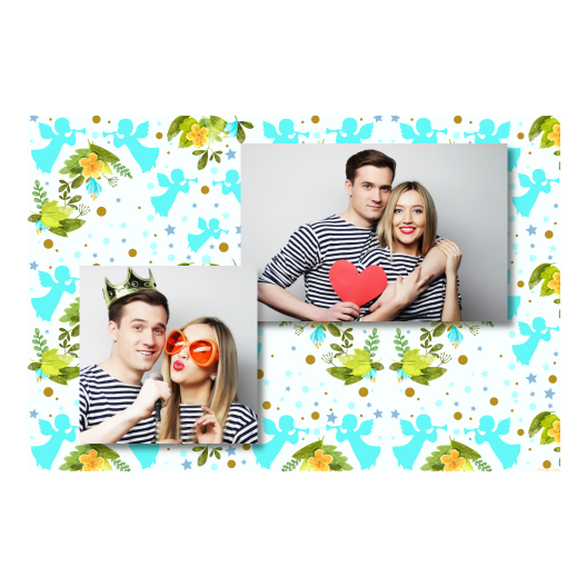 Pierwsza Komunia Święta + Kwiaty, anioły + 401 brak ramki