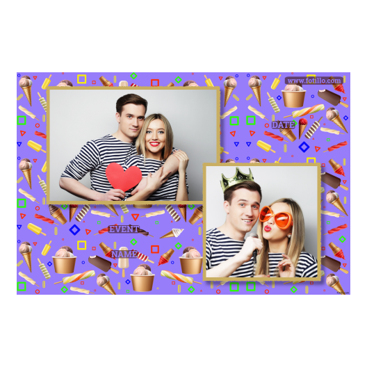 Dzień Lodów + kolaż + 402 złoty z tekstem Dzień Lodów + kolaż + 402 złoty z tekstem