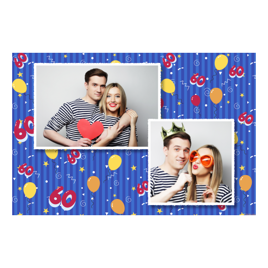 Sześćdziesiątka + balony + 402 biały Sześćdziesiątka + balony + 402 biały