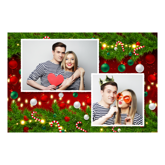 Ozdoby świąteczne + kwiaty i bombki + 402 biały Ozdoby świąteczne + kwiaty i bombki + 402 biały