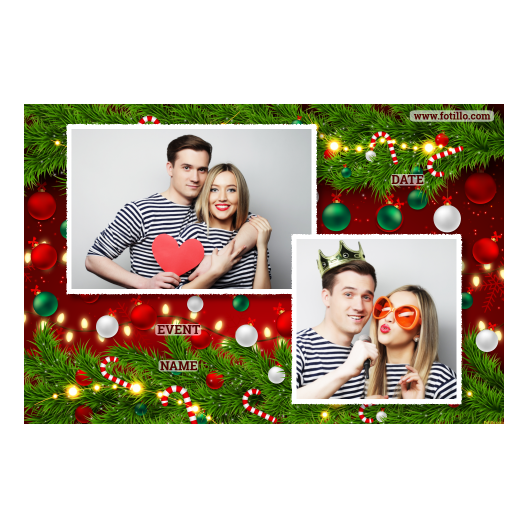 Ozdoby świąteczne + kwiaty i bombki + 402 biały z tekstem Ozdoby świąteczne + kwiaty i bombki + 402 biały z tekstem