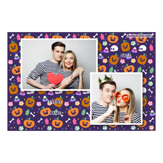 Halloweenowa dynia + kolaż + 402 biały z tekstem Halloweenowa dynia + kolaż + 402 biały z tekstem