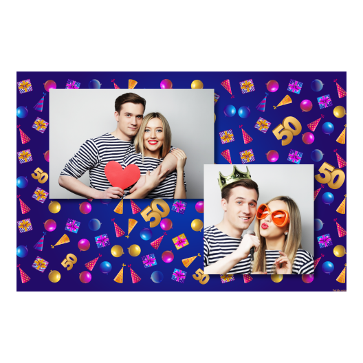Pięćdziesiątka + balony i prezenty + 402 brak ramki Pięćdziesiątka + balony i prezenty + 402 brak ramki