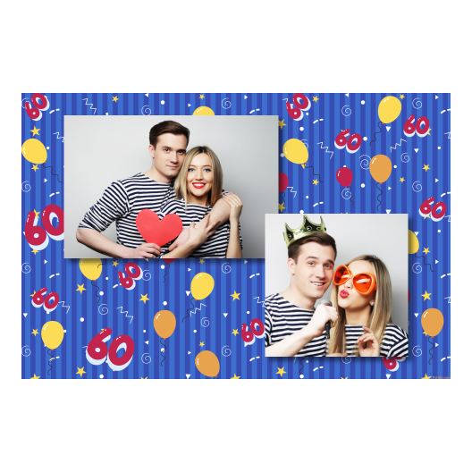 Sześćdziesiątka + balony + 402 brak ramki Sześćdziesiątka + balony + 402 brak ramki