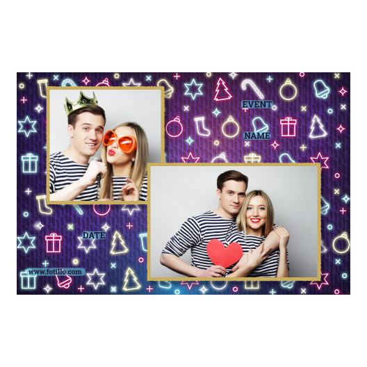 Przyjęcie sylwestrowe + Prezenty, dzwonki, choinka + 403 złoty z tekstem Przyjęcie sylwestrowe + Prezenty, dzwonki, choinka + 403 złoty z tekstem