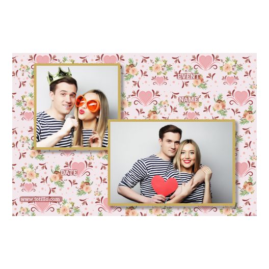 Wesele + kwiaty i serca + 403 złoty z tekstem