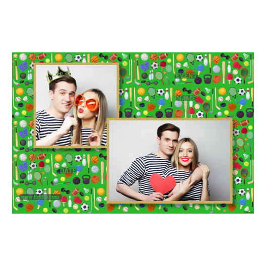 Dzień sportu + wyposażenie + 403 złoty z tekstem Dzień sportu + wyposażenie + 403 złoty z tekstem