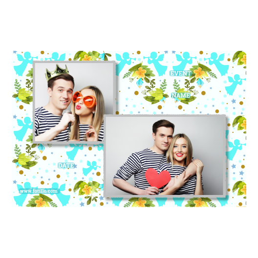 Pierwsza Komunia Święta + Kwiaty, anioły + 403  z tekstem