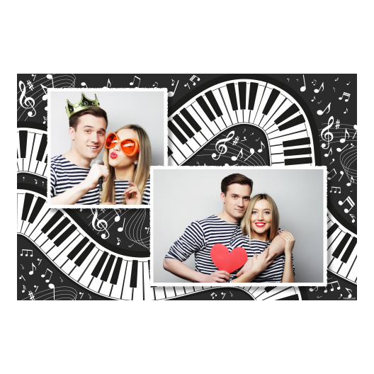 Światowy Dzień Fortepianu + nuty + 403 biały Światowy Dzień Fortepianu + nuty + 403 biały