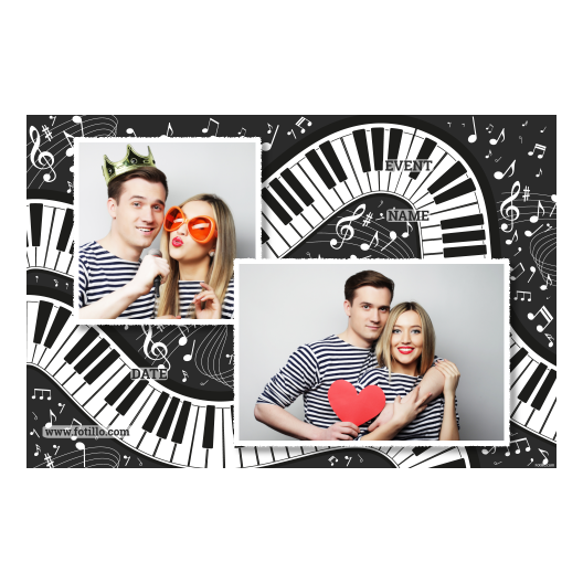 Światowy Dzień Fortepianu + nuty + 403 biały z tekstem Światowy Dzień Fortepianu + nuty + 403 biały z tekstem