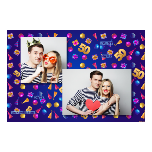 Pięćdziesiątka + balony i prezenty + 403 brak ramki z tekstem Pięćdziesiątka + balony i prezenty + 403 brak ramki z tekstem