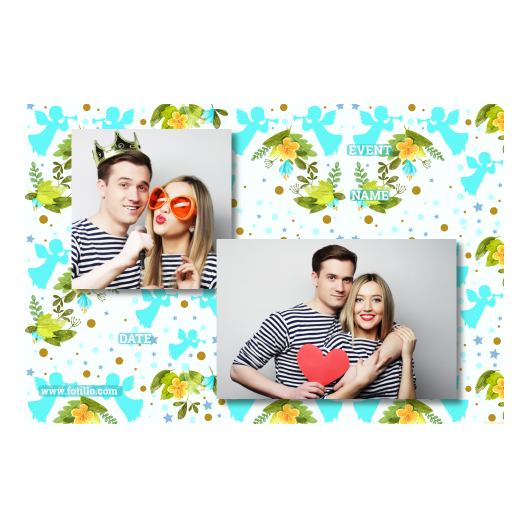 Pierwsza Komunia Święta + Kwiaty, anioły + 403 brak ramki z tekstem