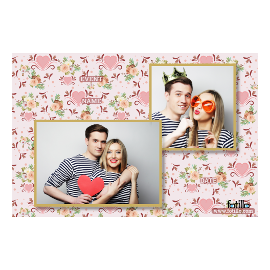 Wesele + kwiaty i serca + 404 złoty z tekstem Wesele + kwiaty i serca + 404 złoty z tekstem