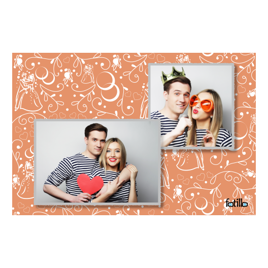 Wedding Photo + hearts + 404 silver