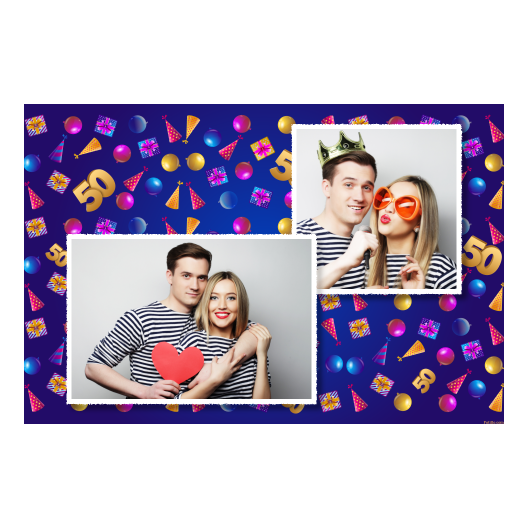 Pięćdziesiątka + balony i prezenty + 404 biały Pięćdziesiątka + balony i prezenty + 404 biały