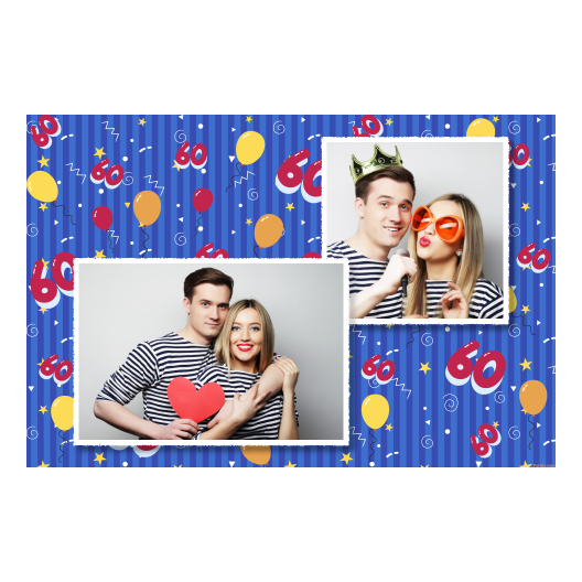 Sześćdziesiątka + balony + 404 biały Sześćdziesiątka + balony + 404 biały