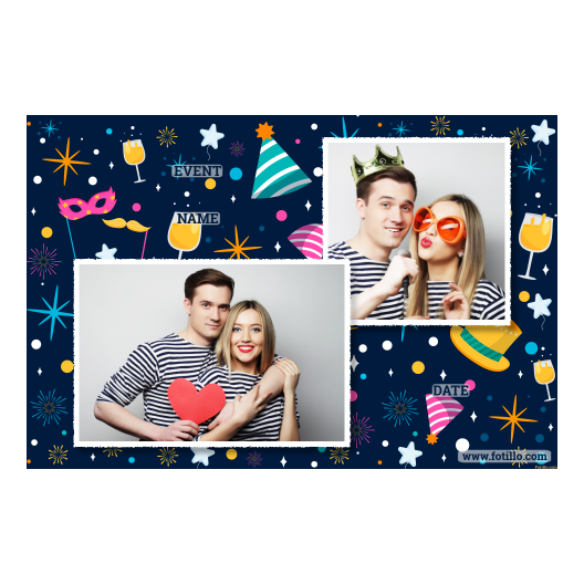 Przyjęcie sylwestrowe + Fajerwerki, gwiazdy + 404 biały z tekstem Przyjęcie sylwestrowe + Fajerwerki, gwiazdy + 404 biały z tekstem