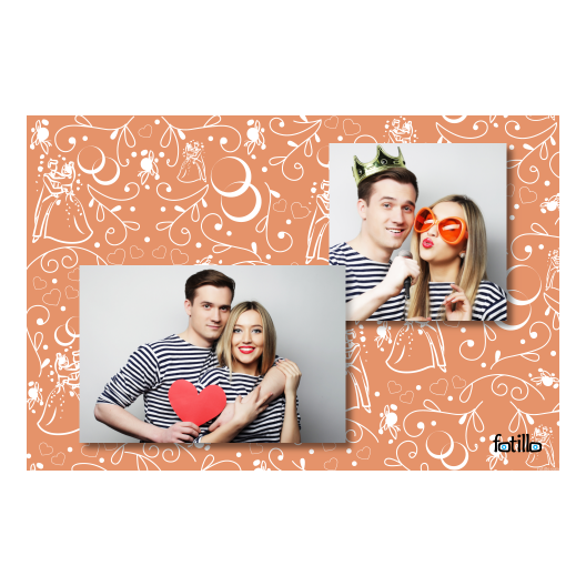 Wedding Photo + hearts + 404 no frame