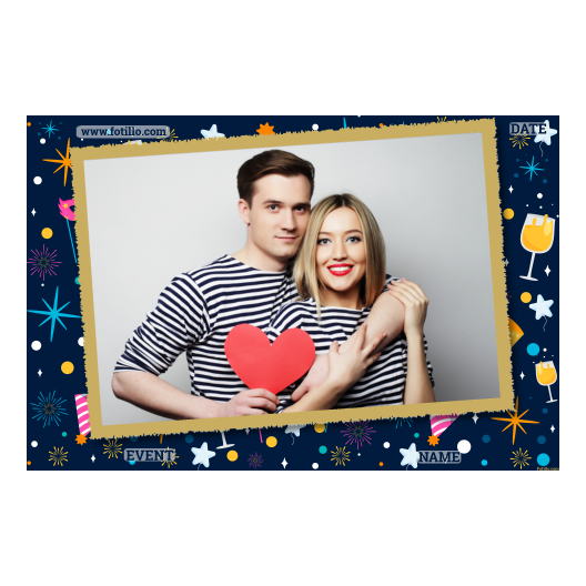 Przyjęcie sylwestrowe + Fajerwerki, gwiazdy + 405 złoty z tekstem Przyjęcie sylwestrowe + Fajerwerki, gwiazdy + 405 złoty z tekstem