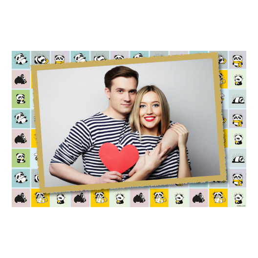 Panda's Day + collage + 405 gold Panda's Day + collage + 405 gold