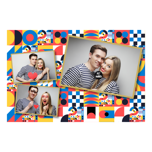 21th Birthday Party + collage + 406 gold