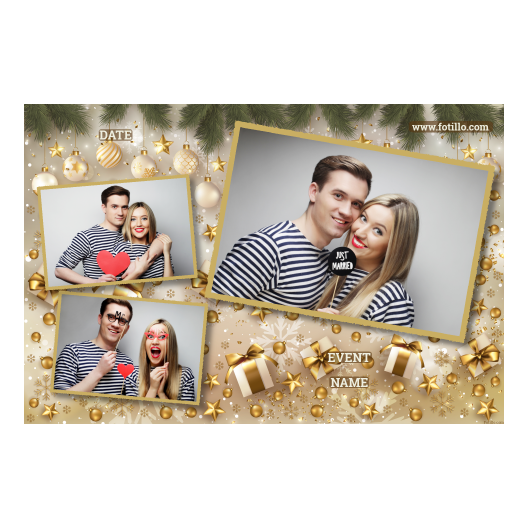 Prezenty świąteczne + bombki + 406 złoty z tekstem Prezenty świąteczne + bombki + 406 złoty z tekstem