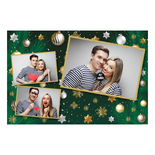 Bożonarodzeniowe gwiazdy + bombki, model 406 złoty Bożonarodzeniowe gwiazdy + bombki, model 406 złoty