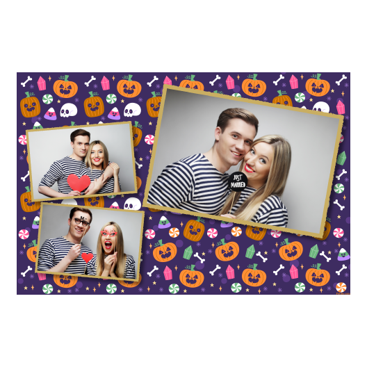 Halloweenowa dynia + kolaż + 406 złoty Halloweenowa dynia + kolaż + 406 złoty