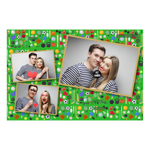 Dzień sportu + wyposażenie + 406 złoty z tekstem Dzień sportu + wyposażenie + 406 złoty z tekstem