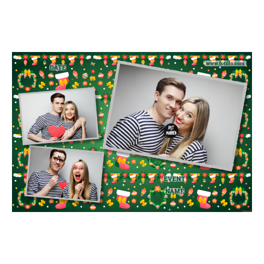 Boże Narodzenie + kwiaty i bombki + 406 z tekstem Boże Narodzenie + kwiaty i bombki + 406 z tekstem