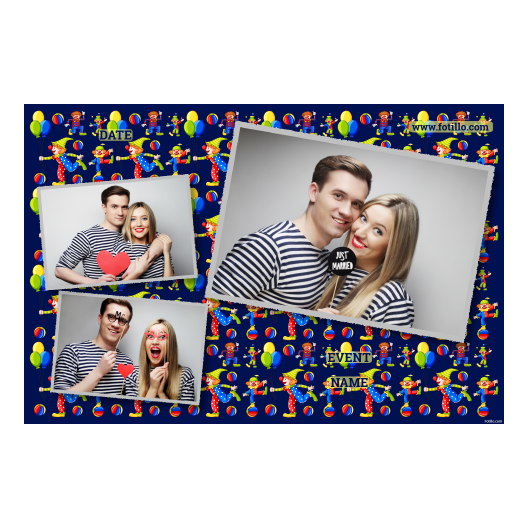 Dzień Klauna + Balony, kulki + 406 z tekstem Dzień Klauna + Balony, kulki + 406 z tekstem