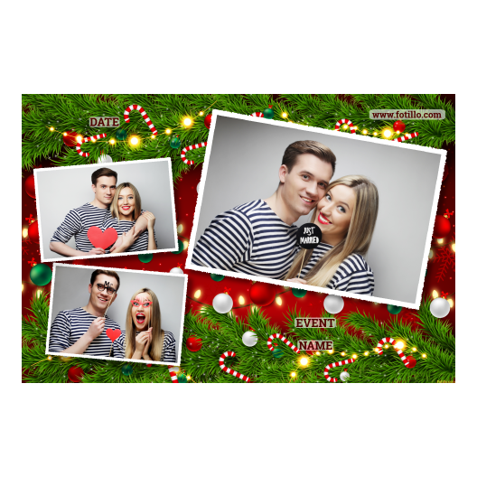 Ozdoby świąteczne + kwiaty i bombki + 406 biały z tekstem Ozdoby świąteczne + kwiaty i bombki + 406 biały z tekstem