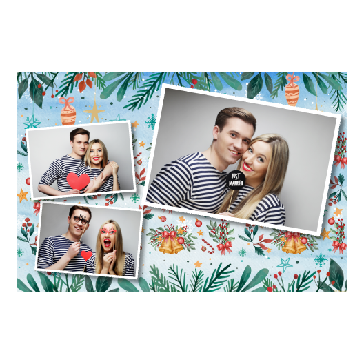 Dzwoneczki świąteczne + dekoracje + 406 biały Dzwoneczki świąteczne + dekoracje + 406 biały