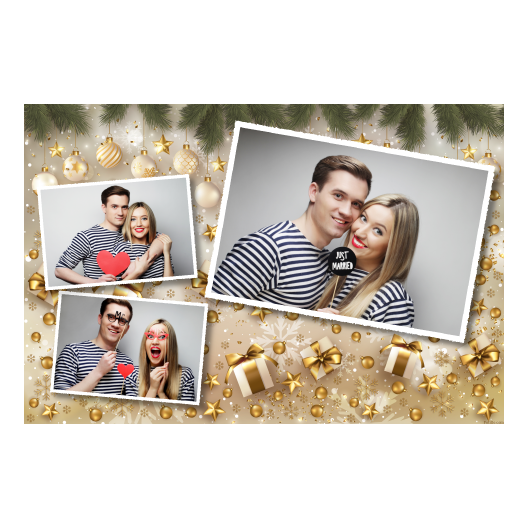 Prezenty świąteczne + bombki + 406 biały Prezenty świąteczne + bombki + 406 biały