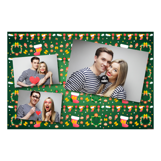 Boże Narodzenie + kwiaty i bombki + 406 brak ramki Boże Narodzenie + kwiaty i bombki + 406 brak ramki