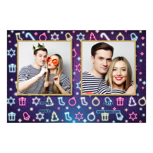 Przyjęcie sylwestrowe + Prezenty, dzwonki, choinka + 407 złoty z tekstem