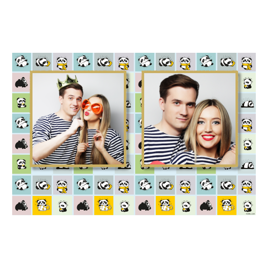 Panda's Day + collage + 407 gold Panda's Day + collage + 407 gold